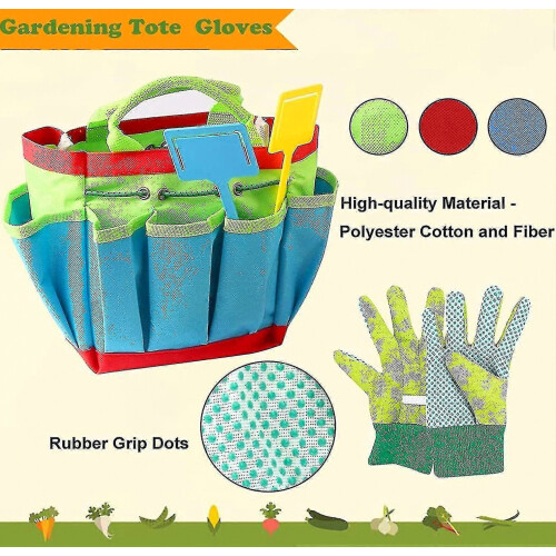 Gartenspielzeug für Kinder, Garten- oder Strandtasche, Kindergärtnern, Gartengeräte, Kindergärtner-Set, Kindergärtner-Set 2