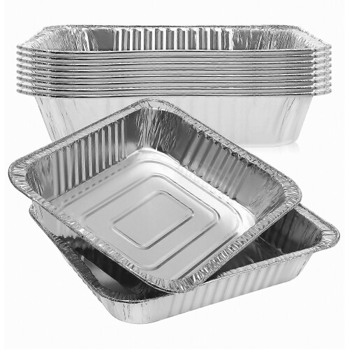 Aluminum Foil Roasting Pans for Baking Use 10Pcs Deep