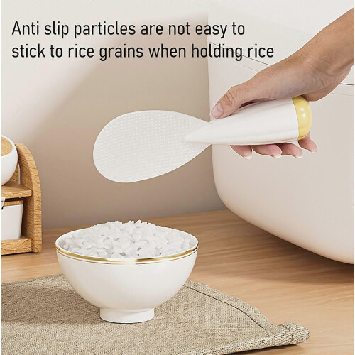 17.6cm Plastic Rice Ladle – for Kitchen & Cooking – with Heat Resistant 2
