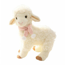 Soft White Little Lamb Plush Toy - Cute Stuffed Sheep Doll - for Kids Birthday Home Decor & Gift Christmas New Year Gift