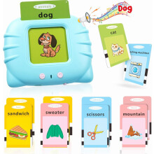 English Flash Cards Talking Educational Games for Children 16 Years, Electronic Gift Christmas New Year Gift(12 Themes)