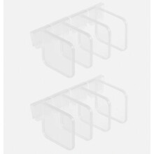 separadores de plástico para refrigerador, organizador ajustable con cierre a presión, caja de almacenamiento para refrigerador y despensa.