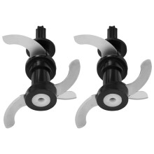 2 Replacement Blades for Stainless Steel Glass Blender/Chopper Accessory for Meat Grinder and Juicer Blades