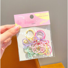 10PCS Korean Style Colorful Hair Bands – Gentle on Scalp – for School, Travel & Party Hair Accessories
