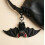 Gothic Transformable Black Bat Keychain – Soft Plush & Structured Wings – for Halloween 2