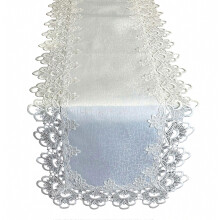 Kanten tafelloper voor decoratie – elegante kwastjes en jacquardstof – voor dessert en buffet