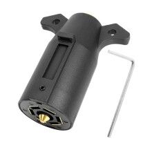 Connecteur de Remorque 12 V Standard Américain à 7 Broches avec Clé Hexagonale de 2 mm pour le Câblage de Remorquage de Véhicules