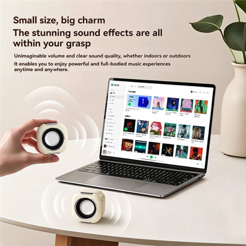 Computer Speakers with Innovative Diamonds Diaphragm, USB Powered HiFi Stereo, Inline Volume Control, Noise Reduction 1