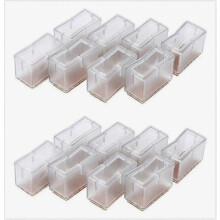 8PCS Chair Feet Protector Chair Leg Protectors Chair Caps Rectangular Silicone Feet for Furniture Legs
