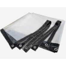 Bileog tarpaulin uiscedhíonach tromshaothair trédhearcach 2m x 2m Baile Gairdín