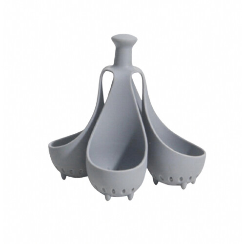 4 Silicone Egg Steamer Tray High Temp Resistant Egg Boiler for Fast Cooking Anti-Scald Handle