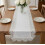 Runner in pizzo per decorazioni – Eleganti nappe e tessuto jacquard – per dessert e buffet 2