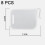 8PCS Plastic Refrigerator Dividers Organizer Adjustable Snap-on Storage Box Refrigerator Pantry Grid 2