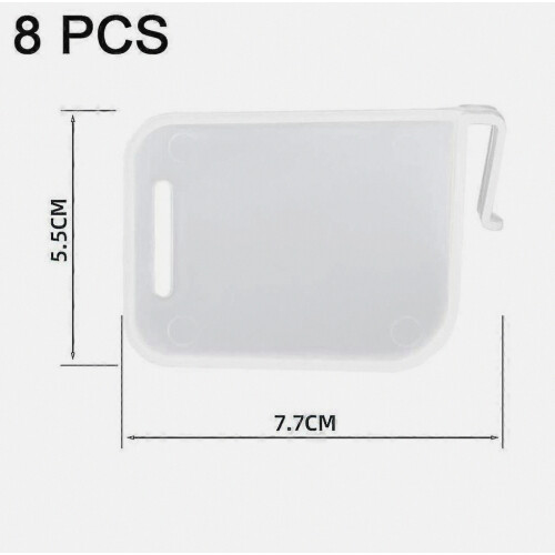 8PCS Plastic Refrigerator Dividers Organizer Adjustable Snap-on Storage Box Refrigerator Pantry Grid 1