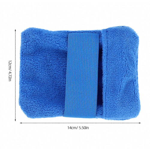 Sand Remover Blue Plush Sand Removal Bag for Beach Use 1