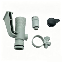 Adaptateur de Tuyau de Piscine Réglable 637R 12363 avec Vanne à Piston pour Piscines, Améliore L'Efficacité de L'Utilisation de L'Eau