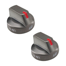 DG64-00473B Botões de Aço Inoxidável para Fogão A Gás, Compatíveis com Os Modelos NX58M6850SG, NX58J5600SG e NX58J7750SG