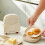 Spit Bone Dish Snack Plates with Stackable Base Food-Grade Plastic Dishes for Fruit Nuts Bones（White） 3