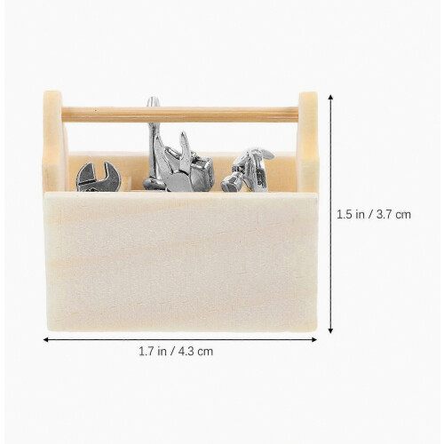 Miniature Tools Dollhouse Accessories for Decoration 1Set of Miniature Tools with Tool Box 1