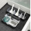 8PCS Plastic Refrigerator Dividers Organizer Adjustable Snap-on Storage Box Refrigerator Pantry Grid 5