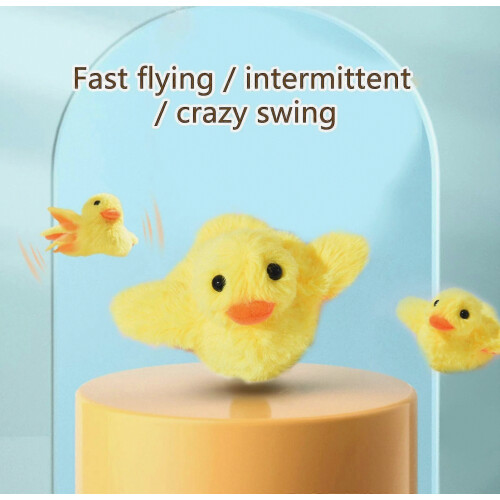 Little Yellow Duck Plush Doll Flapping Vibration Cat Interactive Rechargeable 1