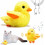 Little Yellow Duck Plush Doll Flapping Vibration Cat Interactive Rechargeable 4
