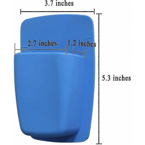 2 Pcs Silicone Toothbrush Holder Razor Holder Bathroom Organizer Wall Mounted ( White) 2