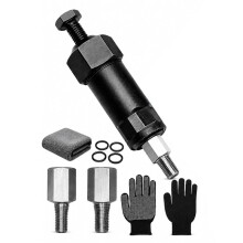 Outil de Nettoyage de Graisseurs Haute Performance, Déboucheur de Graisse Industriel 600 PSI, Adaptateurs M6/M8 et Filetage M10