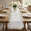Runner in pizzo per decorazioni – Eleganti nappe e tessuto jacquard – per dessert e buffet 5