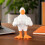 Resin Duck With Muscles - Compact Tabletop Art - Great Conversation Starter For Home（Yellow） 5