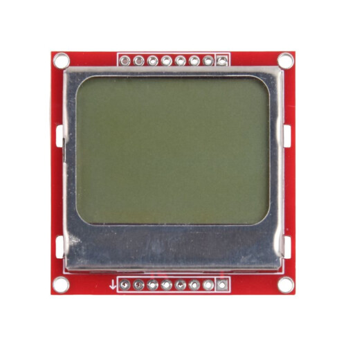 2X RED Board 84X48 5110 LCD Module with Backlight with Adapter PCB LCD5110 1
