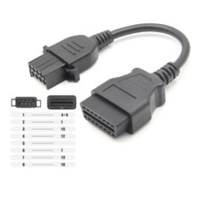 Für Vocom OBDII 16-Poliges auf 8-Poliges Kabel für 8-Polige LKW-OBD-Adapteranschlüsse OBD 2 OBDII-Scanner