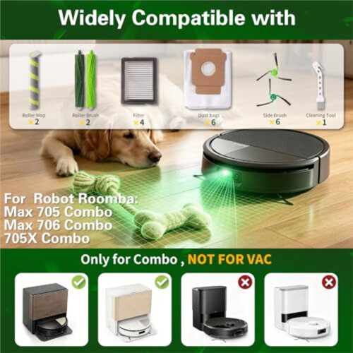 Replacement Parts Kit 14PCS for   Max 705/705X/707/700 Combo Robot Vacuum 2