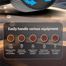 Coffee Grinders for Home Use Hand Cranked Manual Coffee Grinder Clear Portable Bean Mill Adjustable Burr Grinding Tool A