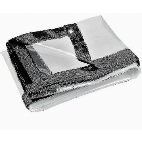 Telone impermeabile resistente e trasparente 2 m x 2 m per casa e giardino. 2