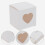 Heart-Shaped Snack Box Wedding Style 16Pcs White 4