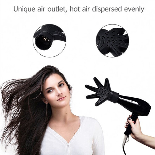 Black Orchid Hair Diffuser Hair Diffuser for Curly, 1Pc, Black
