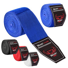 BEAST RAGE Boxing Hand Wraps 2.5/4.5 Meter Martial Arts Bandages Inner Gloves Wrist Support Straps Punching Under Hand Knuckles Heavy Elasticated Tra