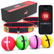 YMX BOXING Ultimate Training Ball Set - 4 Reaction Ball Plus 2 Adjustable Headband, Great for Reflex, Timing, Accuracy, Focus and Hand Eye Coordinati