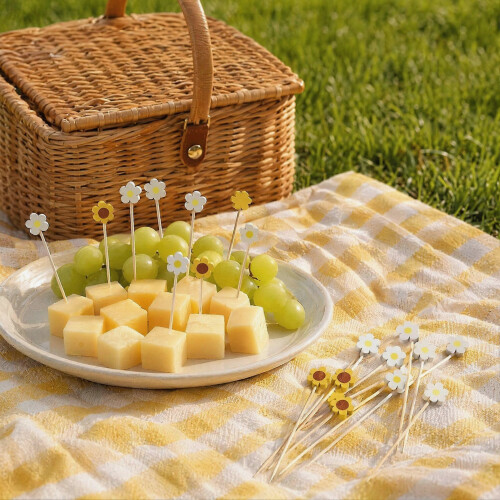 Multipurpose Flower Skewers – Sharp Tip – for Fruit & Dessert Display Party Supply 2
