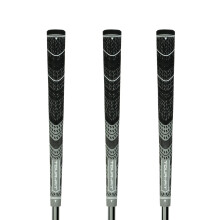 Golf Grip Tour Fit Dual Compound Premium Half Cord Golf Grips Standard Midsize Golf Grips with Golf Tape Set of 1/3/6/9/13 (Standard, Black/Gray set