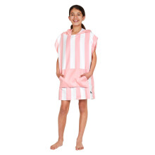 Dock & Bay Poncho with Hood - for Kids - Super Absorbent, Quick Dry - Includes Bag - Cabana Light - Malibu Pink, Small (Age 3 to 5)