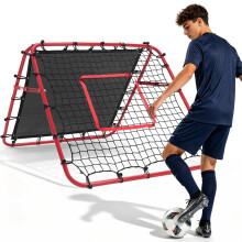 Football Rebounder Net, Double-Sided Adjustable Football Training Equipment
