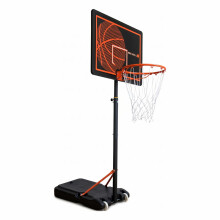 Bee-Ball Portable Basketball Hoop & Stand (Up to 7ft) | Shatter-Resistant Backboard | Outdoor Free Standing System for Kids and Adults (2026 Upgrade)