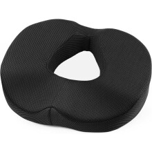 Donut Cushion for Meditation, Hemorrhoids & Postpartum Recovery, Coccyx Cushion for Tailbone Pain Relief, Memory Foam Seat Cushions for Long Sitting,