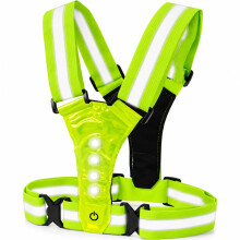 iN Hi Vis LED Running Vest for Men & Women - 360 Reflective Running Vest