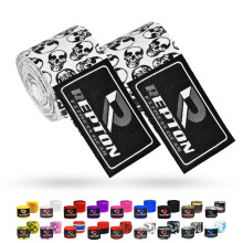Boxing Hand Wraps for Men- Cotton Hand Gloves with Hook & Loop Strap & Thumb Loop -Elasticated Bandages Wrist Support tape -Great for MMA, Muay Thai,