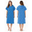 Adore Ladies Microfibre Changing Robe Poncho - Blue, S/M 1