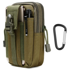 flintronic Tactical Waist Bags, Universal Outdoor Waist Bag | Molle EDC Pouch + Outdoor Hook| Utility Gadget Waist Bag with Cell Phone Holster for Sp