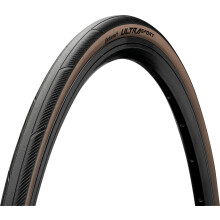 Continental - Continental 28-622 Ultra Sport III (700 x 28C) Black/Brown Foldable Skin Tire - 1 Piece